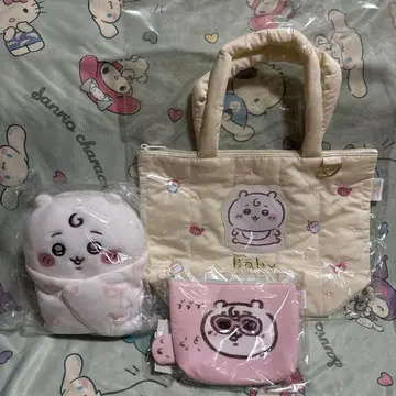 치이카와 baby 봉제 인형 파우치 토트백 3종 세트
