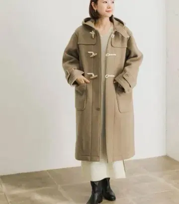 어반 리서치 롱 더플 코트 라이트 카키