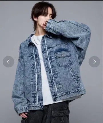 13.5oz 빈티지 오버 데님 자켓 S