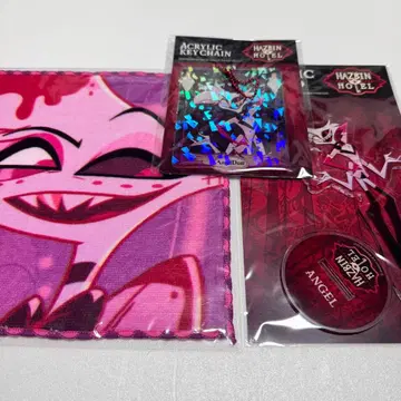 해즈빈 호텔에 오신 것을 환영합니다 엔젤 타월 아크릴 스탠드