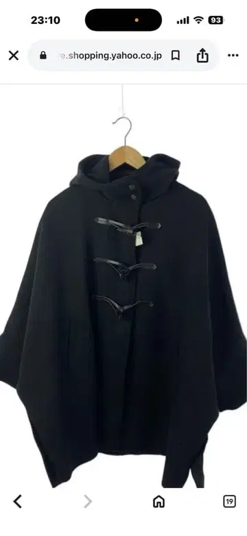 Flame work 멜톤 더플 판초 코트 사이즈 38