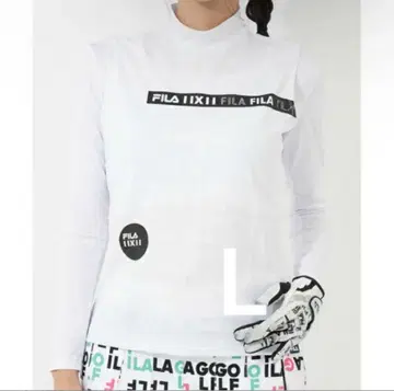 [ L 화이트 ] 휠라 골프 여성용 의류 이너 포함 모크넥