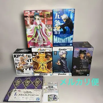 주술회전 고죠 사토루 루피 죠죠 나루토 고양이 피규어 세트