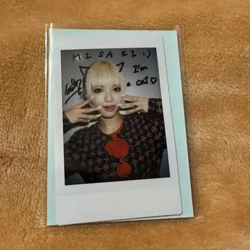 츠루야 미사키 친필 사인 폴라로이드