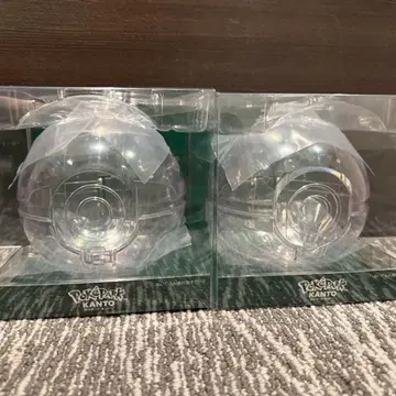 포켓파크 몬스터볼형 봉제 인형 휴대용 케이스 2개 세트