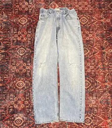 [신 페이드] Levi's 505 아이스 블루 크러쉬 데님 W36 히게