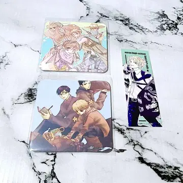 벚꽃꽃 고등학교 호스트부 카페 코스터 모음 책갈피 빛 세트