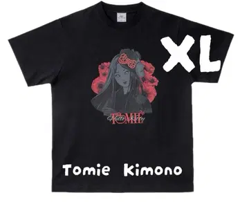 이토 준지 x 산리오 캐릭터즈 토미에 T셔츠 XL 사이즈 기모노