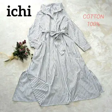 이치 셔츠 원피스 스키퍼 스트라이프 긴팔 풀오버