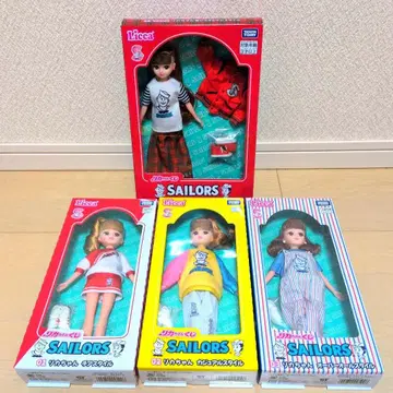 리카짱 복권 세일러즈 치어 캐주얼 오버롤 빨간색 바시티 자켓