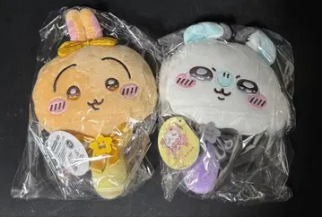 초 매지컬 치이카와 봉제 인형 거울 토끼 모몽가 세트 판매