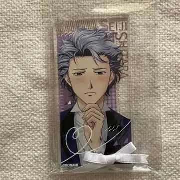 두근두근 메모리얼 GS 시라타카 세이지 리본 타이 아크릴 플레이트 키체인