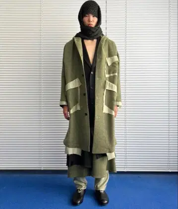 SULVAM 22aw 레이어드 스커트 롱팬츠