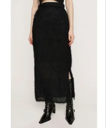 SLY 스라이 샤기 프린지 아이 라인 스커트 사이즈 2