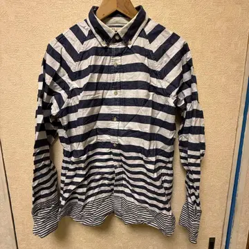 ONS 버튼다운 셔츠 S 사이즈 네이비/화이트 스트라이프