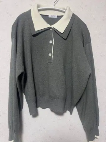 바이컬러 폴로 니트 LS 로리즈팜