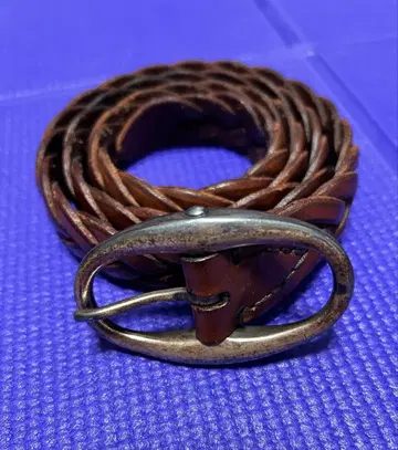 다니엘&밥 브라운 가죽 웨빙 벨트