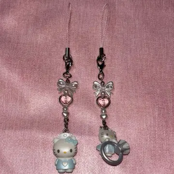 키티 천사와 악마 시크릿 스트랩 2개 세트