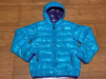 참스 CHUMS [ 다운 자켓 후드 부착 ] (M 표기) 터콰이즈 블루