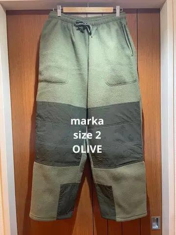 marka size 2 Olive MILITARY FLEECE PANTS
