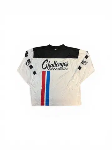 CHALLENGER L/S RACING TEE [ WHITE ] XL