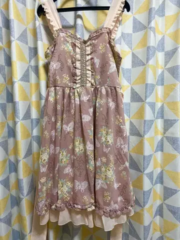 axes femme 원피스 나비 패턴 걸리시 모리걸