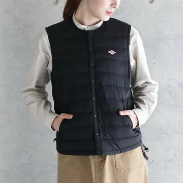 단톤 이너다운 크루넥 베스트