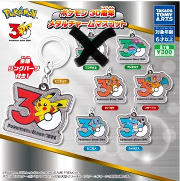 포켓몬 30주년 메탈 참 마스코트 6종 세트 세미 컴프