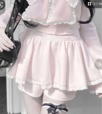 OLIVE des OLIVE miko 프릴 치마바지 핑크