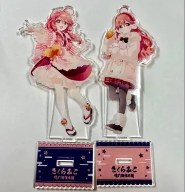 나루토 타이야키혼포 사쿠라 미코 아크릴 스탠드 2개