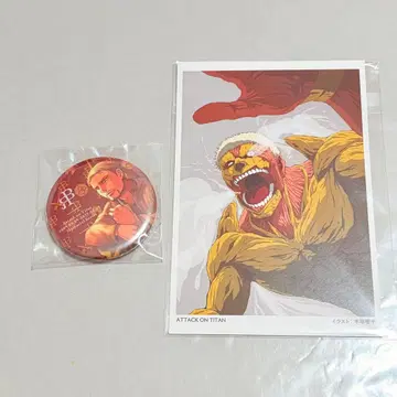 진격의 거인 라이너 캔뱃지 엽서