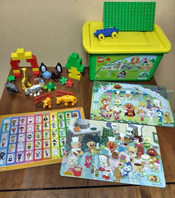 LEGO duplo 블록 즐거운 동물원 [ 호빵맨 퍼즐 3개 세트 ]