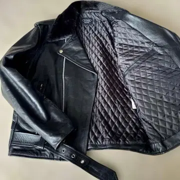 호른웍스 가죽 라이더 자켓 더블 퍼 블랙 2way