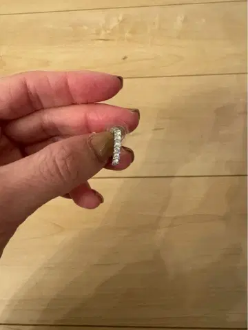 다이아몬드풍 스톤 반지형 귀걸이와 후프 귀걸이 세트 스와로브스키