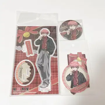 암살교실 아카바네 카르마 아크릴 스탠드 캔뱃지 스티커