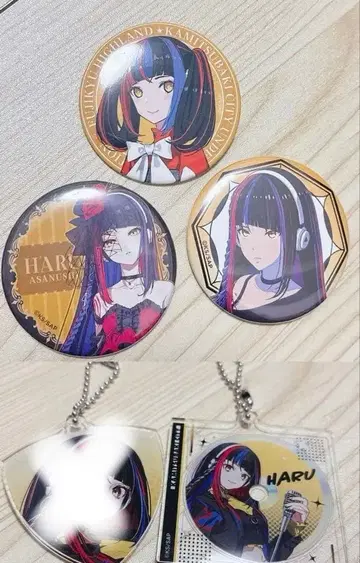 하루사루비 / 캔뱃지, 아크릴 키링