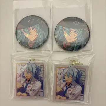 히비키 와타루 4개 세트 캔뱃지 아크릴 키링 앙스타