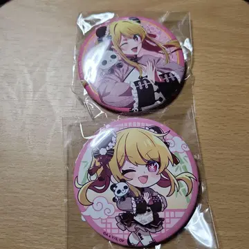 최애의 아이 니하오 팬더 복권 캔뱃지 루비 2종