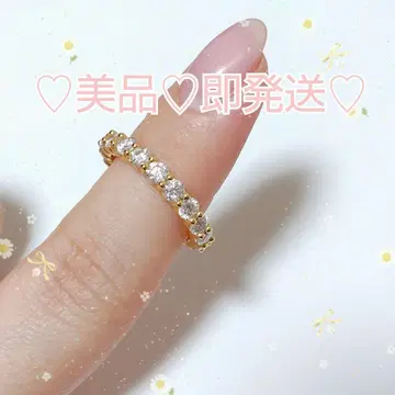 [새상품급 즉시 발송] 골드 풀이터니티 반지 S925 모이사나이트 9호