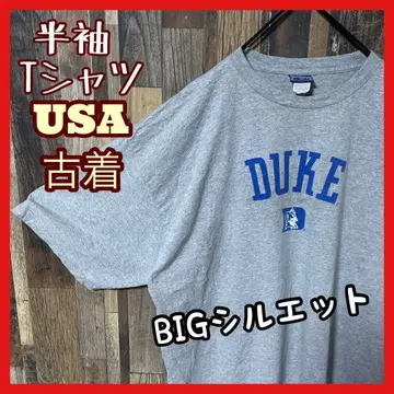 칼리지 로고 남성용 프린트 그레이 2XL 구제 의류 90s 반팔 티셔츠