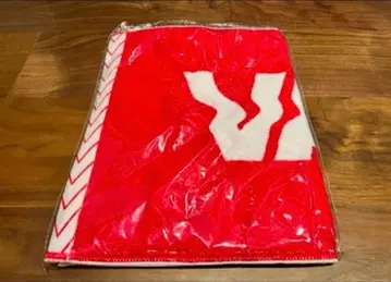 Vaundy 로고 자카드 타월 레드 빨간색