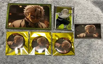 귀멸의 칼날 엽서 캔뱃지 미니 브로마이드 시나즈가와 사네미