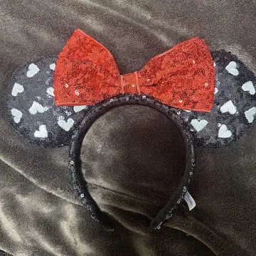 도쿄 디즈니 리조트 머리띠 미니 하트 무늬