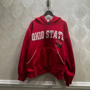CHAMPS 오하이오 주립대학교 칼리지 후드티 빈티지 빨간색