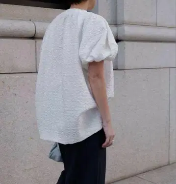 MACHATT 마차트 자카드 리본 블라우스 화이트 여성용