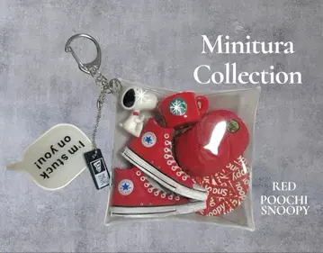 가챠 파우치 SNOOPY 레드 파우치 CONVERSE 빨간색 NEWERA