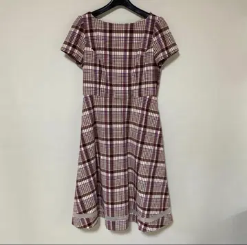 ef-de 에프데 원피스 7 브라운 퍼플 스카이블루 체크 봄/여름