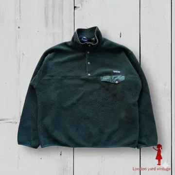 레어 컬러 Patagonia 스냅T L 그린 그린#730