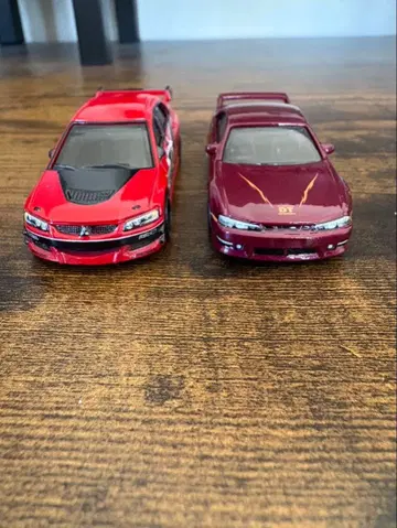 와일드 스피드 핫휠 란에보 s14 실비아 토미카 2종 세트