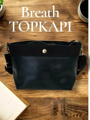 블레스 탑카피 리플 숄더백 블랙 발수